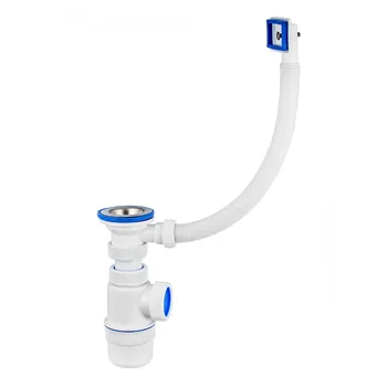 

Siphon "elite" (30986150) with stainless. Cup. 70mm overflow (1/2 ". 40)