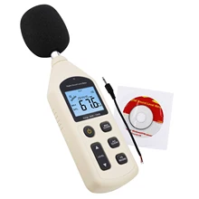 Удобный измеритель уровня шума и звука 30-130dBA диапазон децибел Инструмент A/C быстрый/медленный w/USB+ программное обеспечение и хранение данных