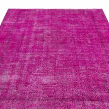 Розовый шерстяной ковер, Розовый ковер, ручной ковер, декоративный коврик, большой размер ковер, Анатолий коврик с рисунком 1152