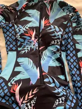 Bañador estampado de flores para mujer, una pieza, monokini, manga larga, traje de baño para surfear