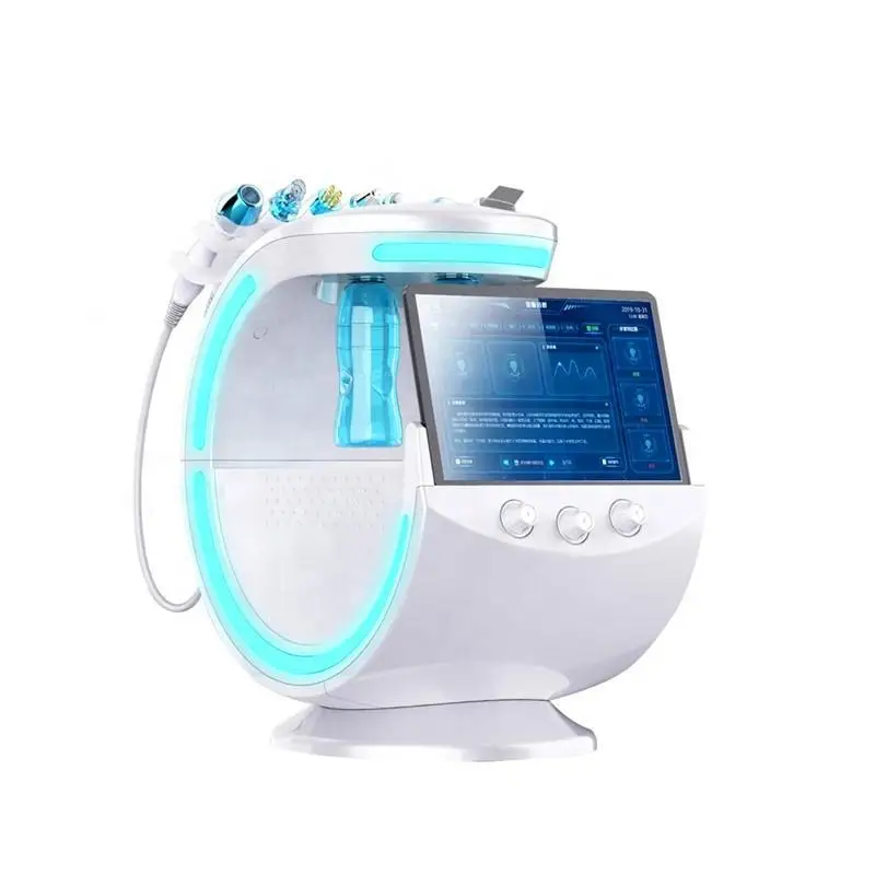 US $1.599.00 High Tec 7 In 1 H2O2 Hydro Dermabrasion Facial Rejuvenation And Skin Analyzer Machine With AntiAging Whitening