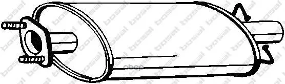 Резонатор Ford Transit 2.2/2.4 06- Bosal 154459 Bosal арт. 154459