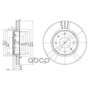 Диск Тормозной(2шт В Уп) Bg3501c Delphi арт. BG3501C