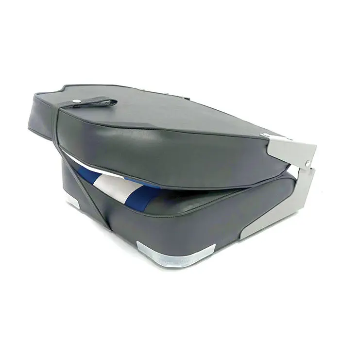 Кресло складное мягкое High Back Rainbow Boat Seat, чёрный/белый 75107CBW