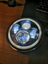 CO LIGHT 7 pulgadas faros LED de circulación diurna Hi/Lo haz 50W 30W Halo anillo de ámbar Ojo de ángel para Niva de Lada Offroad 4x4 UAZ 12V 24V
