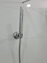 Shower-Set Holder Wall-Mount Hand-Held Hose Chrome Brass 