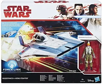 

Vehicle Star Wars Resistance A-Wing Fighter + toy figure