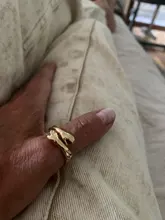 Anillo de mano abierto para hombre y mujer, anillos de abrazo romántico, amor ajustable creativo, para siempre