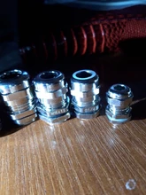 Cable impermeable glándula IP68 chapados en níquel latón 1/4 3/8 1/2 3/4 1 BSPP/NPT Macho tamaño 30 para 3-6,5mm 4-8mm Cable