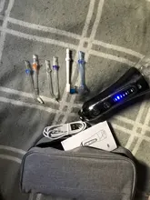 Irrigador Dental portátil de 5 modos, 300ml, recargable vía USB, chorro de hilo Dental, irrigador de dientes Dental resistente al agua + 5 puntas