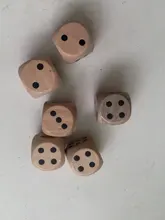 Wooden Dice Rounded-Corner 20mm Children 6pcs Yernea Interesting-Teaching-Point-Dice-Set