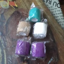 Vendaje elástico autoadhesivo desechable para mango con tubo de estiramiento, accesorios de tatuaje de Color aleatorio x1