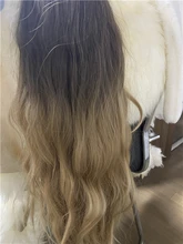 GEMMA-pelucas de cabello largo ondulado para mujeres negras, pelo sintético de parte media, para fiesta diaria, Cosplay, resistente al calor