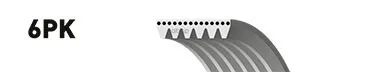 Ремень П/К Gates 6pk2390 Gates арт. 6PK2390