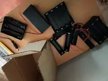 Case Battery-Holder Power-Bank Plastic 3x18650 Storage-Box New for with Dc5.5--2.1mm