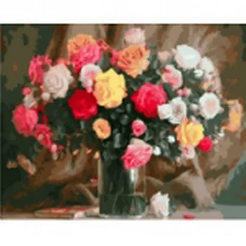 

Painting by numbers on canvas 40x50 cm "lush bouquet of roses" Red Cat x-8254