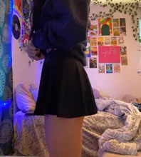 Falda Sexy de seda de hielo para mujer, Péndulo de hoja de loto de Color sólido 2020, transparente, para fiesta en club nocturno, Mini falda de piel sintética, coreana