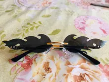 Gafas de sol de llamas de fuego onduladas sin montura, lentes de sol de estilo Retro angostos con protección UV 400, Estilo Vintage, accesorios para ciclismo al aire libre