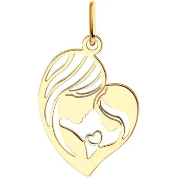 

Sokolov red gold pendant
