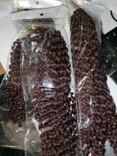 Doris Beauty-extensiones de cabello trenzado de Marley, trenzas de ganchillo sintéticas, color gris, negro, marrón y morado