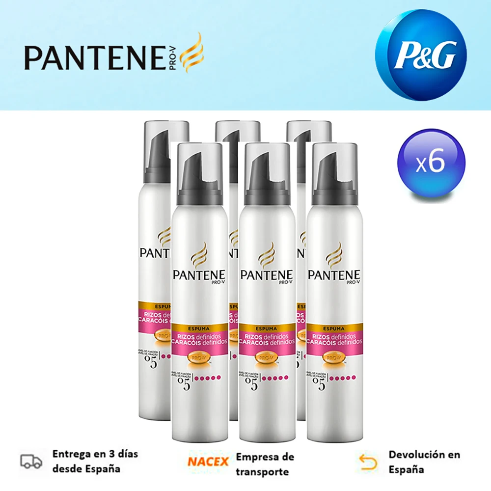 Pantene,pro-v, Defined Curls Foam, Natural Curls, Perfect Volume, Soft And  Smooth, Extra Strong Fixation, 3 Pieces Of 250ml - Styling Gel - AliExpress