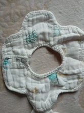 Bebé Baberos de rotación de 360 grados de 8 capas muselina gasa bebé pañuelo para niños eructo tela suave recién nacido babero infantil bebé