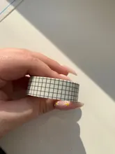 Cinta adhesiva Washi para planificador, etiqueta adhesiva para álbum de recortes, cinta adhesiva japonesa, color blanco y negro, 10M