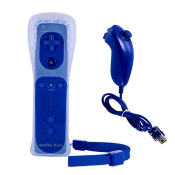 

Pack Wii Remote Motion Plus + Nunchuck Compatible Wii Color blue