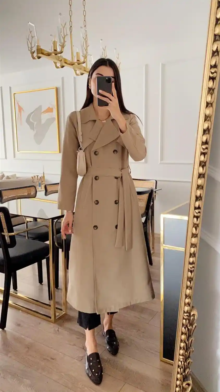 trench long zara