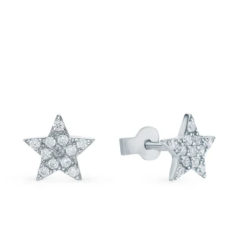 

Silver earrings with cubic zirconia sunlight sample 925