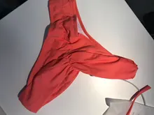 Miyouj-Bikinis con micropliegues para mujer, traje de baño Sexy, conjunto de Bikini de corte alto, bañador blanco con cordón, novedad