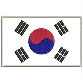 

Bandera COREA DEL SUR para mascarilla parche bordado Iron patch toppa ricamata gestickter patch patch brode