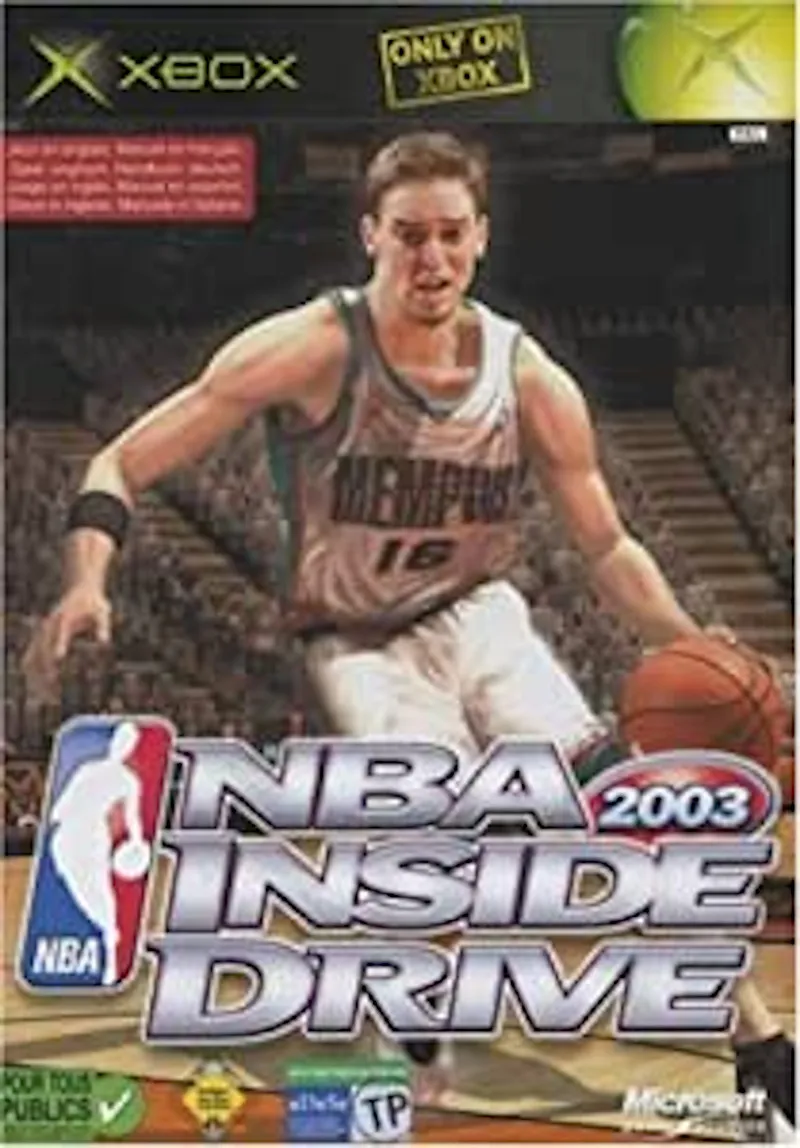 XBOX console video game NBA INSIDE DRIVE 2003, suitable for all ages (second hand XBOX game)