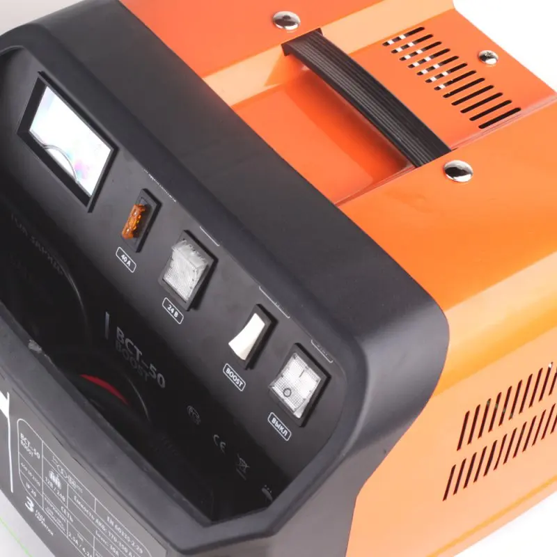 Устройство зарядное PATRIOT BCT-50 Boost (Напряжение зарядки 12/24В, Потребляемая мощность 1200Вт, Емкость аккумулятора 170-350 Ач)