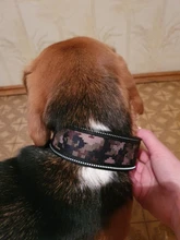 Dog-Collar Pitbull German Shepherd Reflective Nylon Padded Breathable Striped Large Medium