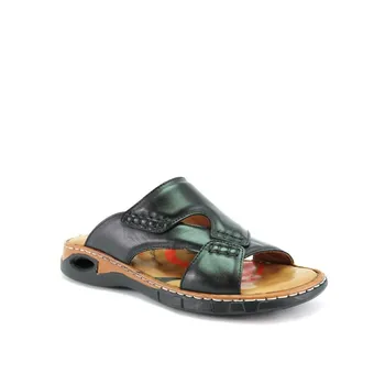 

Forelli Male Slippers Black Genuine Leather 40501 Türkiye'de Manufactured Sneaker Slipper Sandal Anatomical Shoes Expert