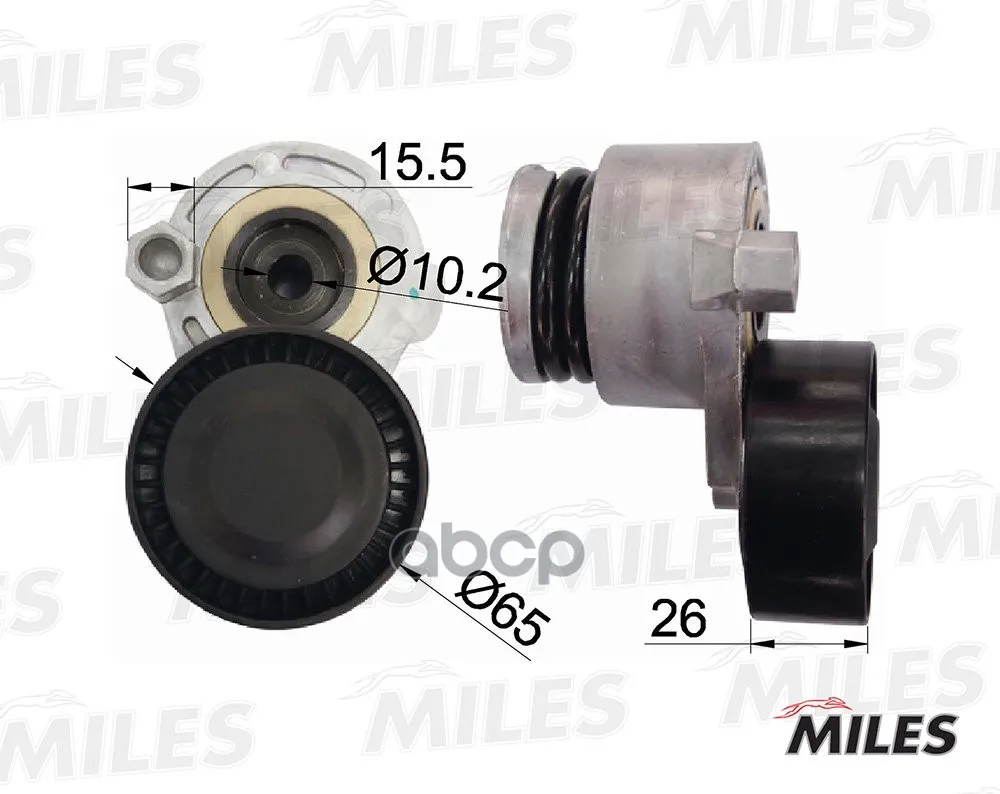 Натяжитель Ремня Приводного Renault Logan/Megane 1.5dci/1.6 16v Без Конд Miles Ag00034 Miles арт. AG00034