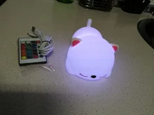 Bedside-Lamp Night-Light Touch-Sensor Remote Bedroom Baby Gift Rechargeable Silicone