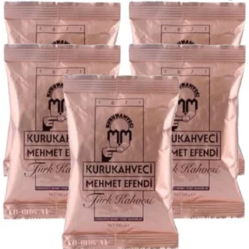 

Turkish coffee By Kurukahveci Mehmet Efendi 100gr x 5pcs= 500 gr pcs Fine Ground best Traditional Turkish Coffee Made in Turkey