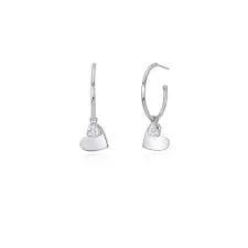 

EARRING HOOPS WITH HEART PENDANT 563265