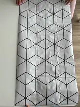 Self-Adhesive Wallpaper Stick Geometry Bedroom Hexagon Home-Decorative Black Modern-Stripe