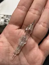 Biomaser-aguja de tatuaje Revolution de acero inoxidable, Cartucho de maquillaje, agujas de Kit de máquina de tatuaje, cejas, 1R, 10 Uds.