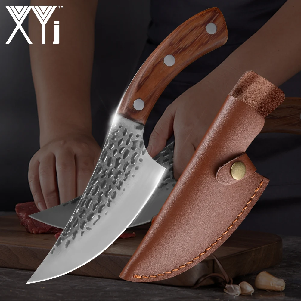XYj 5.5 inch Chef Knives Kitchen knife High Carbon Stainless Steel Knife Meat Bones Cleaver Slicing Cooking | Дом и сад