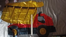 Juego de excavadora para cupcakes de vehículo, Tractor de construcción, Decoración de mesa, fiesta de bienvenida para el futuro bebé niños, suministros de fiesta de cumpleaños, 1 Juego
