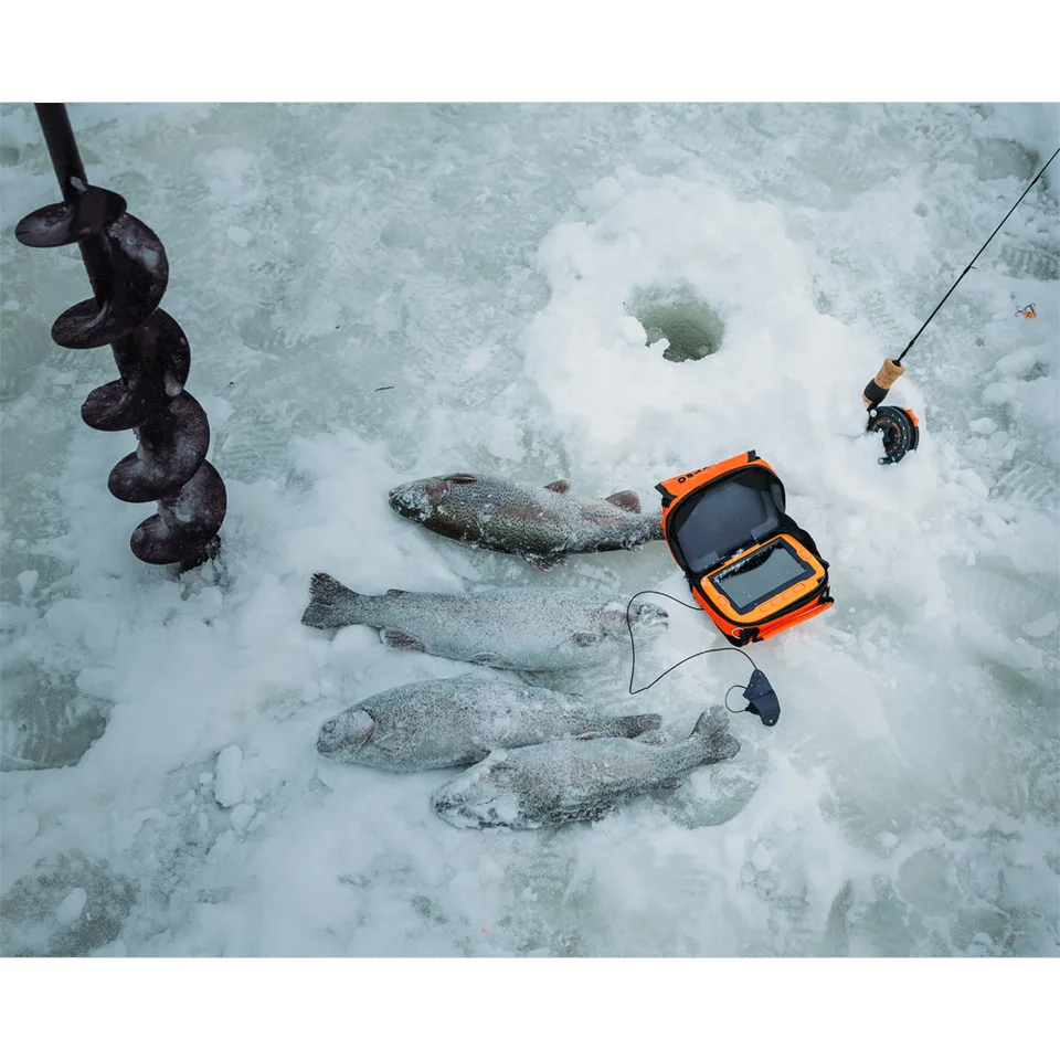 Cámara De Pesca Subacuática Eyoyo Con Monitor Lcd De 7 Pulga Negro
