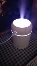 Humidificador de aire portátil USB para coche, Humidificador con luz nocturna, purificador de escritorio