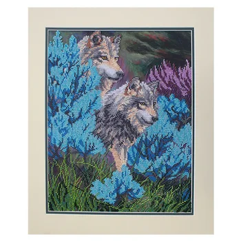 

БН-3059 Set for embroidery with beads Hobby & Pro's Wolves 38*30 cm