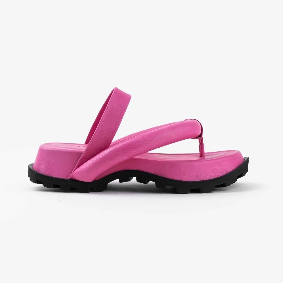 

Wilma Fuchsia Matte Belt Detailed Genuine Leather Flat Sole Women's Flip-Flops. Street Vacation Beach Casual Casual Style