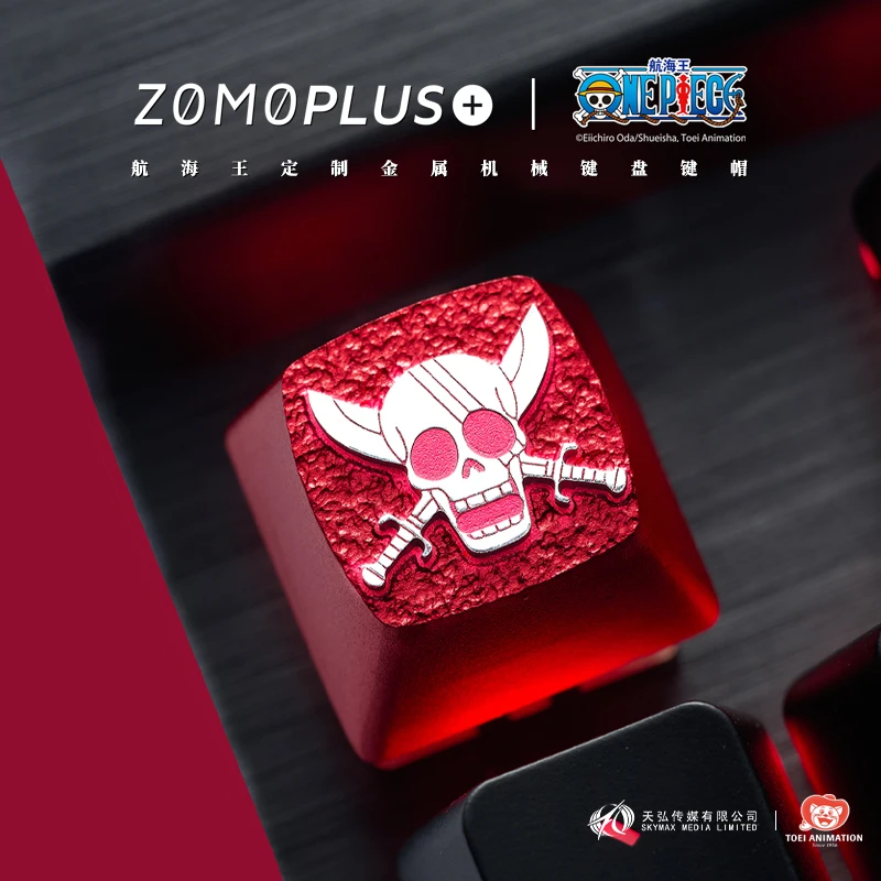 Zomo Plus x One Preço Quatro Imperadores Vermelho Haired Shanks Keycap Artesanal de Alumínio Teclado Mecânico - Imagem 4
