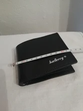 Baellerry-cartera corta plegable de piel sintética para hombre, monedero, titular de la tarjeta de embrague, billetera ajustada de negocios lisa